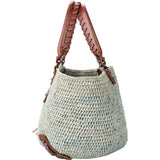 Balenciaga Raffia Panier City Handbag