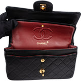 Chanel Quilted Lambskin 24K Gold Small Double Flap Crossbody Bag