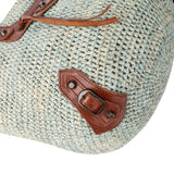 Balenciaga Raffia Panier City Handbag