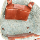Balenciaga Raffia Panier City Handbag