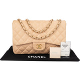 Chanel Quilted Lambskin Jumbo Single Flap Crossbody Bag