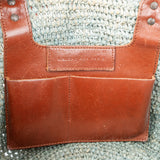 Balenciaga Raffia Panier City Handbag