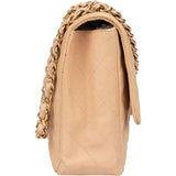 Chanel Quilted Lambskin Jumbo Single Flap Crossbody Bag