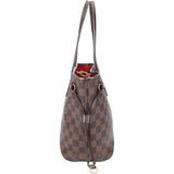 Louis Vuitton Damier Ebene Monogram Neverfull PM Handbag