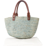 Balenciaga Raffia Panier City Handbag