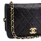 Chanel Quilted Lambskin Single Flap Shoulder Bag