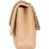 Chanel Quilted Lambskin Jumbo Single Flap Crossbody Bag