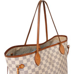 Louis Vuitton Damier Azur Monogram Neverfull MM Shopper Handbag - vintageandkickz