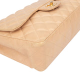 Chanel Quilted Lambskin Jumbo Single Flap Crossbody Bag