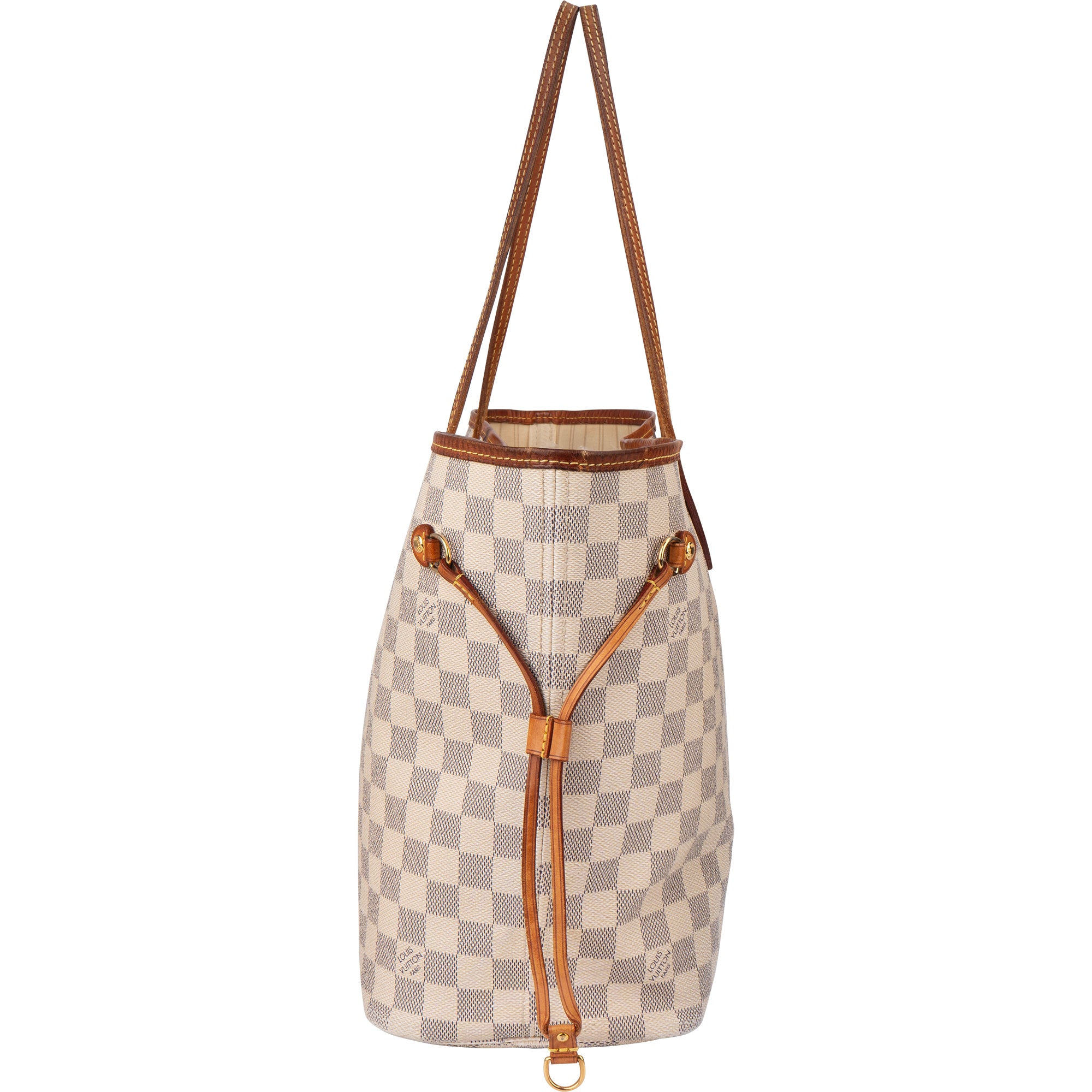 Louis Vuitton Damier Azur Monogram Neverfull MM Shopper Handbag - vintageandkickz