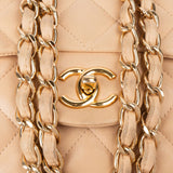 Chanel Quilted Lambskin Jumbo Single Flap Crossbody Bag