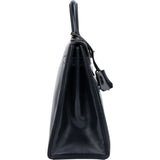 Hermès Bleu Boxcalf Kelly 32 Handbag