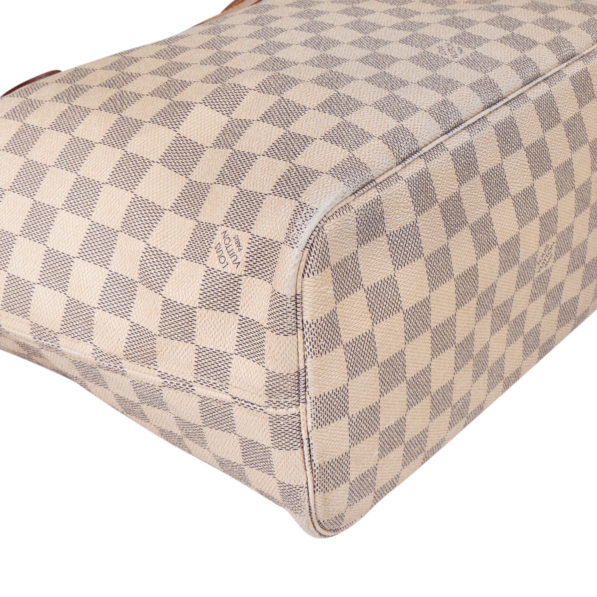 Louis Vuitton Damier Azur Monogram Neverfull MM Shopper Handbag - vintageandkickz