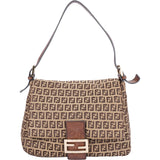 Fendi FF Monogram Baguette Mamma Handbag