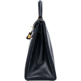 Hermès Bleu Boxcalf Kelly 32 Handbag