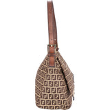 Fendi FF Monogram Baguette Mamma Handbag