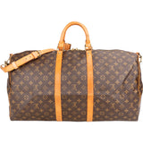Louis Vuitton Canvas Monogram Keepall 55 Bandouliere