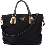 Prada Black Nylon Eclipse Handbag