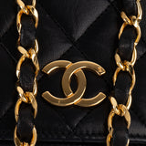 Chanel Quilted Lambskin 24K Gold Single Flap Shoulder Bag