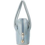 Loewe Blue Leather Bowling Handbag