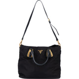 Prada Black Nylon Eclipse Handbag
