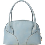 Loewe Blue Leather Bowling Handbag