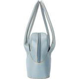 Loewe Blue Leather Bowling Handbag