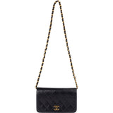 Chanel Quilted Lambskin 24K Gold Single Flap Shoulder Bag