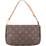 Louis Vuitton Canvas Monogram Pochette Accessoire Handbag