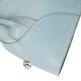 Loewe Blue Leather Bowling Handbag