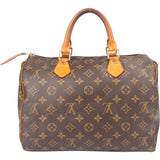 Louis Vuitton Canvas Monogram Speedy 30 Handbag