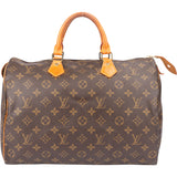 Louis Vuitton Canvas Monogram Speedy 35 Handbag