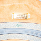 Loewe Blue Leather Bowling Handbag
