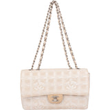 Chanel Travel Line Monogram Single Flap Crossbody Bag