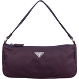 Prada Purple Nylon Triangle Handbag