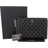 Chanel Quilted Lambskin ARCHIVE PIECE Pearl CC Clutch