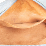 Loewe Blue Leather Bowling Handbag