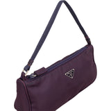 Prada Purple Nylon Triangle Handbag