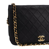 Chanel Quilted Lambskin Single Flap Shoulder Bag