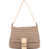 Fendi FF Monogram Baguette Mamma Handbag