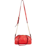 Miu Miu Red Leather Bowling Shoulder Bag