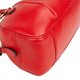 Miu Miu Red Leather Bowling Shoulder Bag