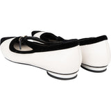 Chanel Bicolor Satin CC Mary Jane Ballerinas (37C)