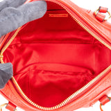 Miu Miu Red Leather Bowling Shoulder Bag