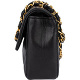 Chanel Quilted Lambskin 24K Gold Single Flap Crossbody Bag