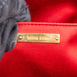 Miu Miu Red Leather Bowling Shoulder Bag