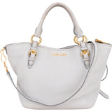 Miu Miu Grey Leather City Handbag