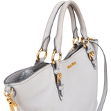 Miu Miu Grey Leather City Handbag