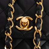 Chanel Quilted Lambskin 24K Gold Single Flap Crossbody Bag