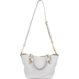 Miu Miu Grey Leather City Handbag